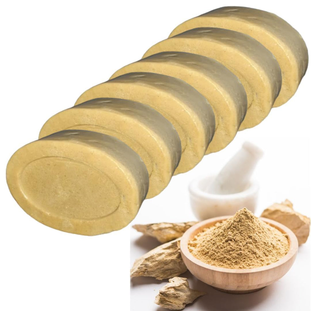 Zalpharm Organic Multani Mitti Soap with Coconut Oil | Handmade Natural Bath Bar for Deep Cleansing, Oil Control & Skin Nourishment | Chemical-Free Face & Body Soap 100g (Pack of 6)
