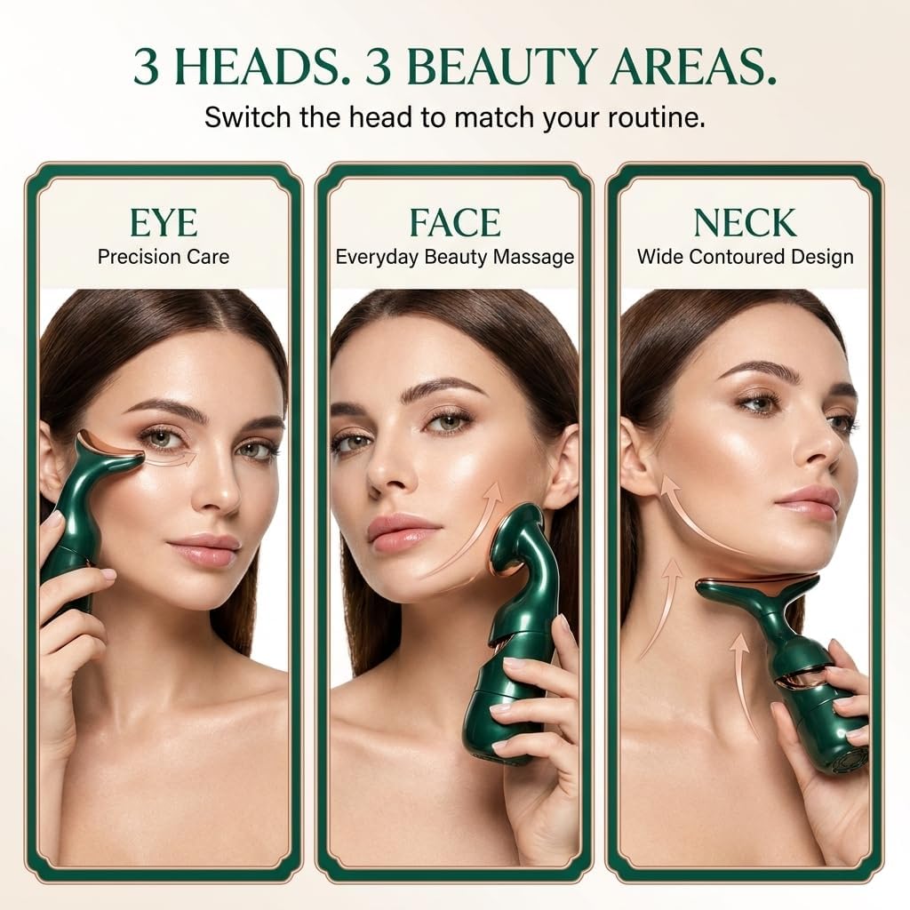 Electric Face Massager - Face Lifting Device for glowing skin, for Anti-Aging, Skin Tightening, and Facial Slimming - High Performance Face Massage Machine
