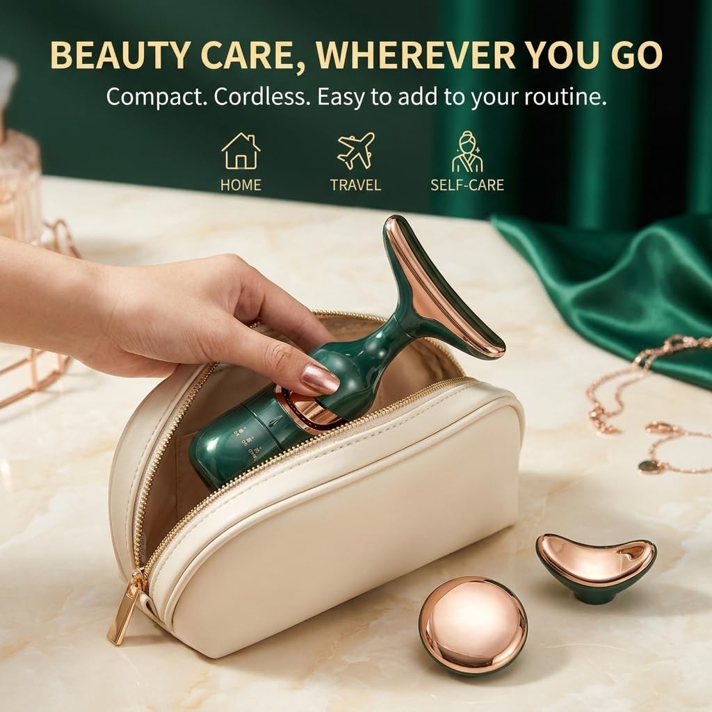 Electric Face Massager - Face Lifting Device for glowing skin, for Anti-Aging, Skin Tightening, and Facial Slimming - High Performance Face Massage Machine