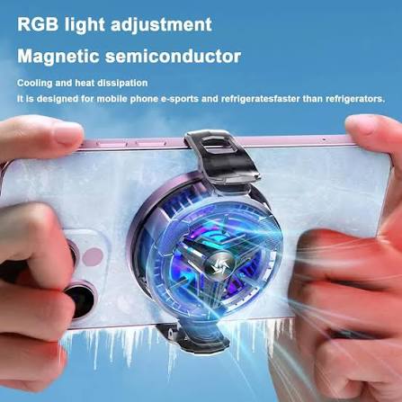 ZALPHARM - Mobile Cooling Pad |Mobile Cooler | Gaming Fan | For Instant Cooling Advanced Refrigeration Chip & LED Temperature Display Compatible For Android And Iphones