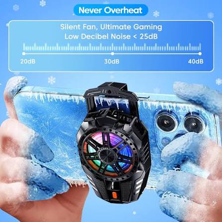 ZALPHARM - Mobile Cooling Pad |Mobile Cooler | Gaming Fan | For Instant Cooling Advanced Refrigeration Chip & LED Temperature Display Compatible For Android And Iphones